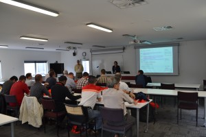 Brian Meacham and Margaret McNamee presenting at the Multi-Objective Fire Safety System Design Workshop